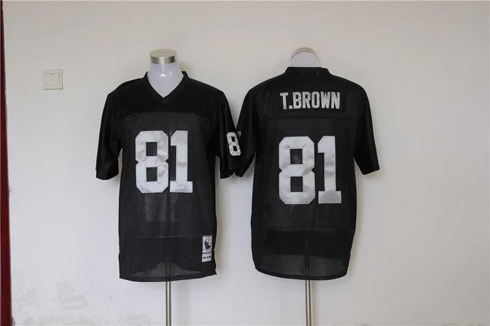 Men's Oakland Raiders Tim Brown Black Legacy Replica Jersey
