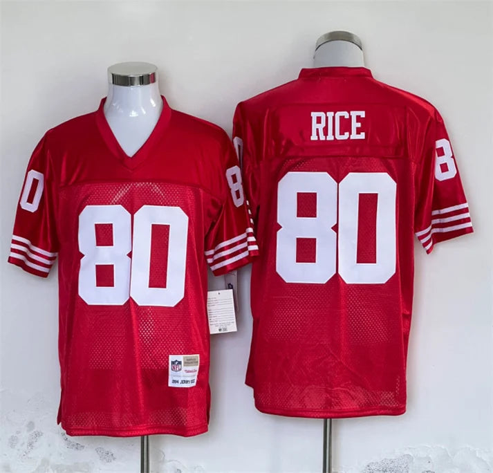 Men's San Francisco 49ers Jerry Rice Scarlet Legacy Replica Player Jersey