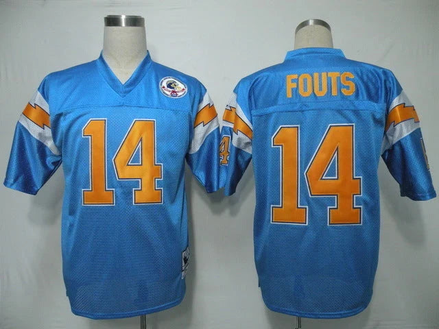 Men's San Diego Chargers Dan Fouts Blue Legacy Replica Jersey1