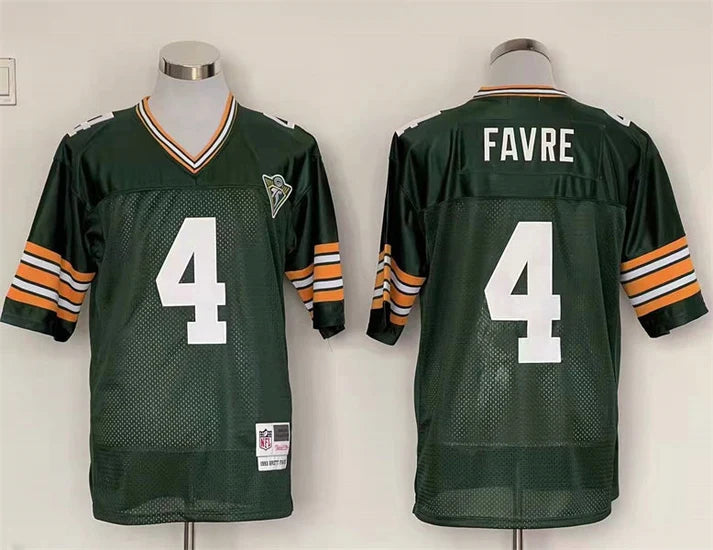 Men's Green Bay Packers Brett Favre Green Legacy Replica Player Jersey