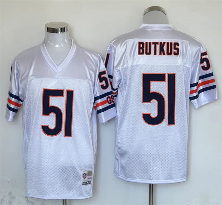 Men's Chicago Bears Dick Butkus White Legacy Replica Jersey