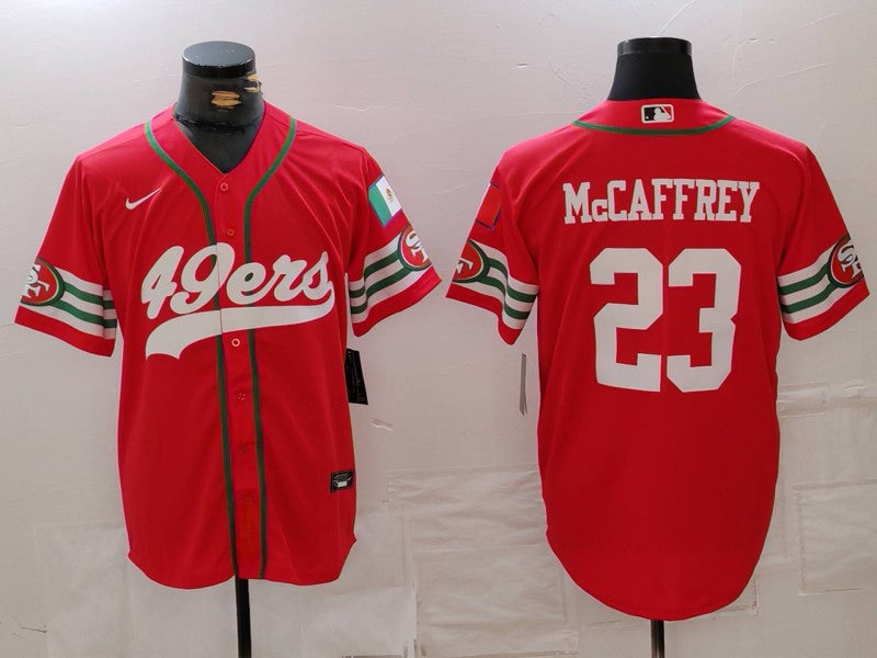 Men's San Francisco 49ers Christian McCaffrey Scarlet Player Game Jersey