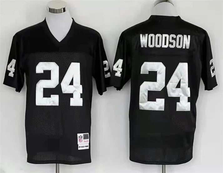 Men's Oakland Raiders Charles Woodson Black Legacy Replica Jersey