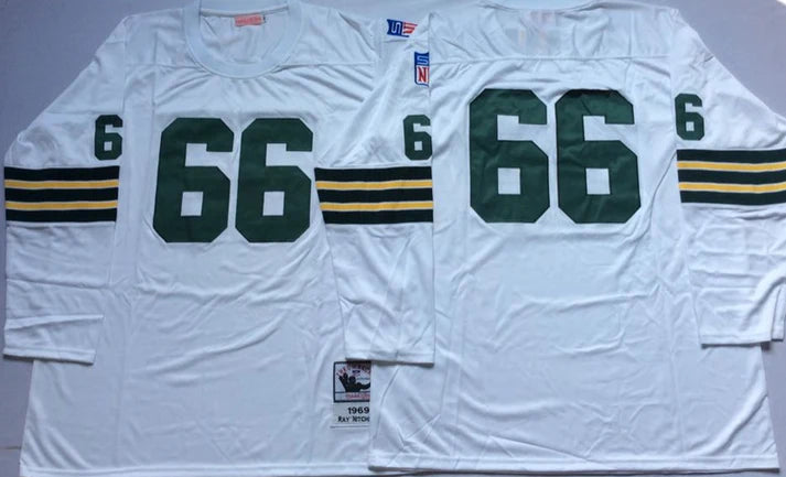 Men's Green Bay Packers Ray Nitschke White Legacy Replica Jersey