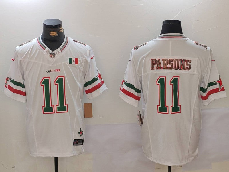 Men's Dallas Cowboys Micah Parsons White Vapor F.U.S.E. Limited Jersey