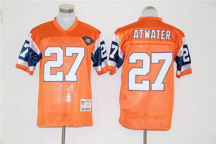 Men's Denver Broncos Steve Atwater Orange Legacy Replica Jersey