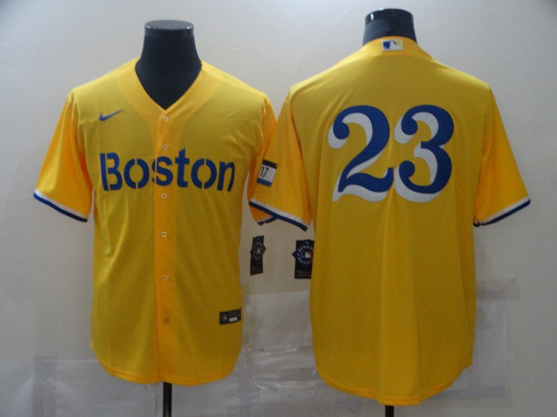 Men's Boston Red Sox Dennis Boyd Gold City Connect Replica Player Jersey