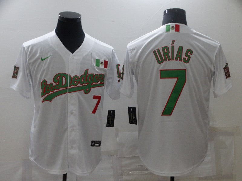 Men's Los Angeles Dodgers Julio Urias White Game Baseball Jersey