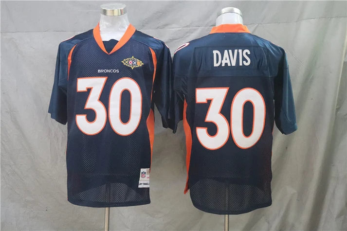Men's Denver Broncos Terrell Davis Navy Legacy Replica Jersey