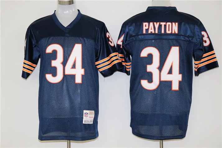 Men's Chicago Bears Walter Payton Navy Legacy Replica Jersey1