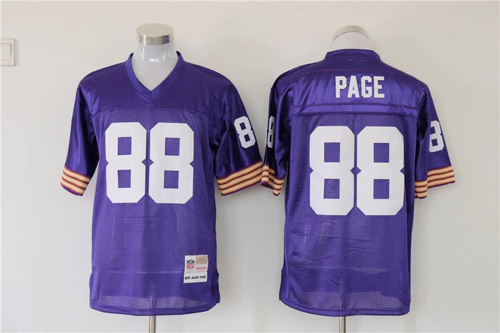 Men's Minnesota Vikings Alan Page Purple Legacy Replica Jersey