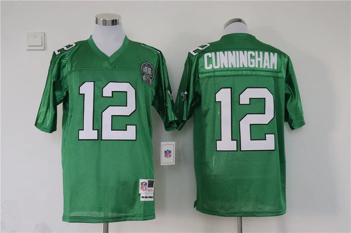 Men's Philadelphia Eagles Randall Cunningham Kelly Green Legacy Replica Jersey