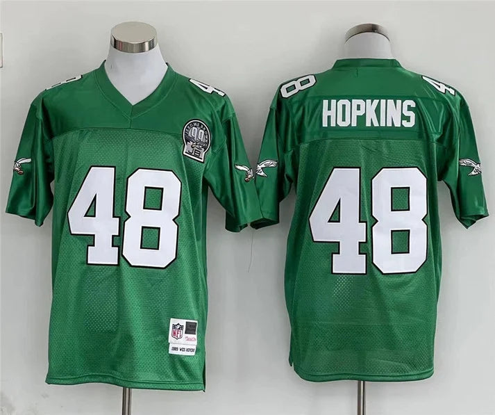 Men's Philadelphia Eagles Wes Hopkins Kelly Green Legacy Replica Jersey