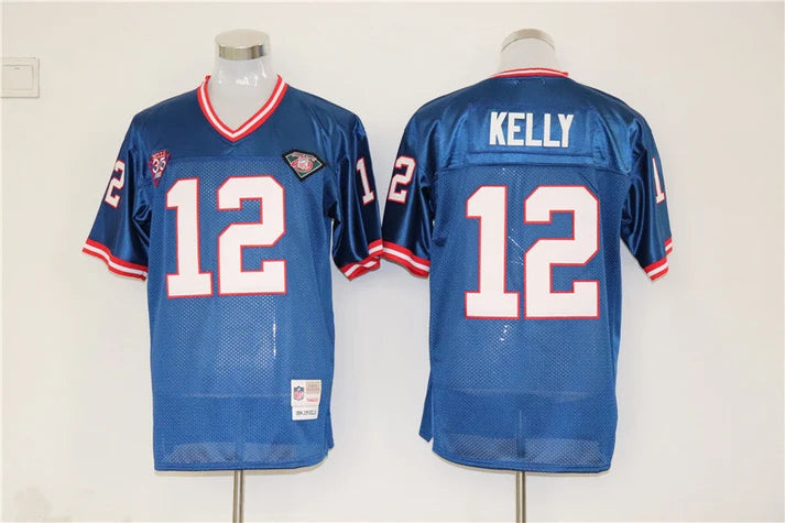 Men's Buffalo Bills Jim Kelly Blue Legacy Replica Player Jersey