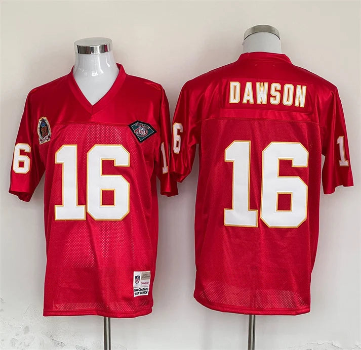 Men's Kansas City Chiefs Len Dawson Red Legacy Replica Jersey