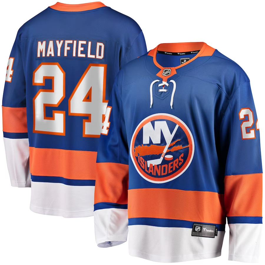 Men's New York Islanders Scott Mayfield Royal Player Game Jersey