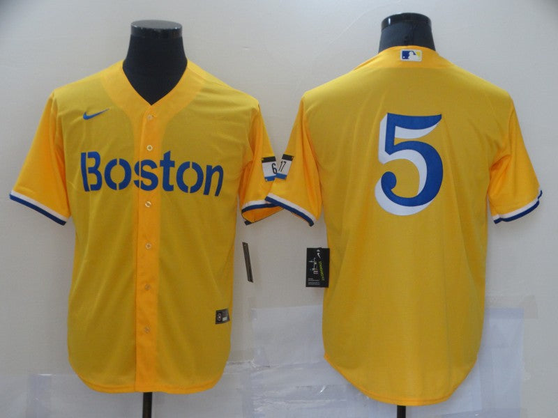 Men's Boston Red Sox Enrique Hernandez Gold City Connect Replica Player Jersey