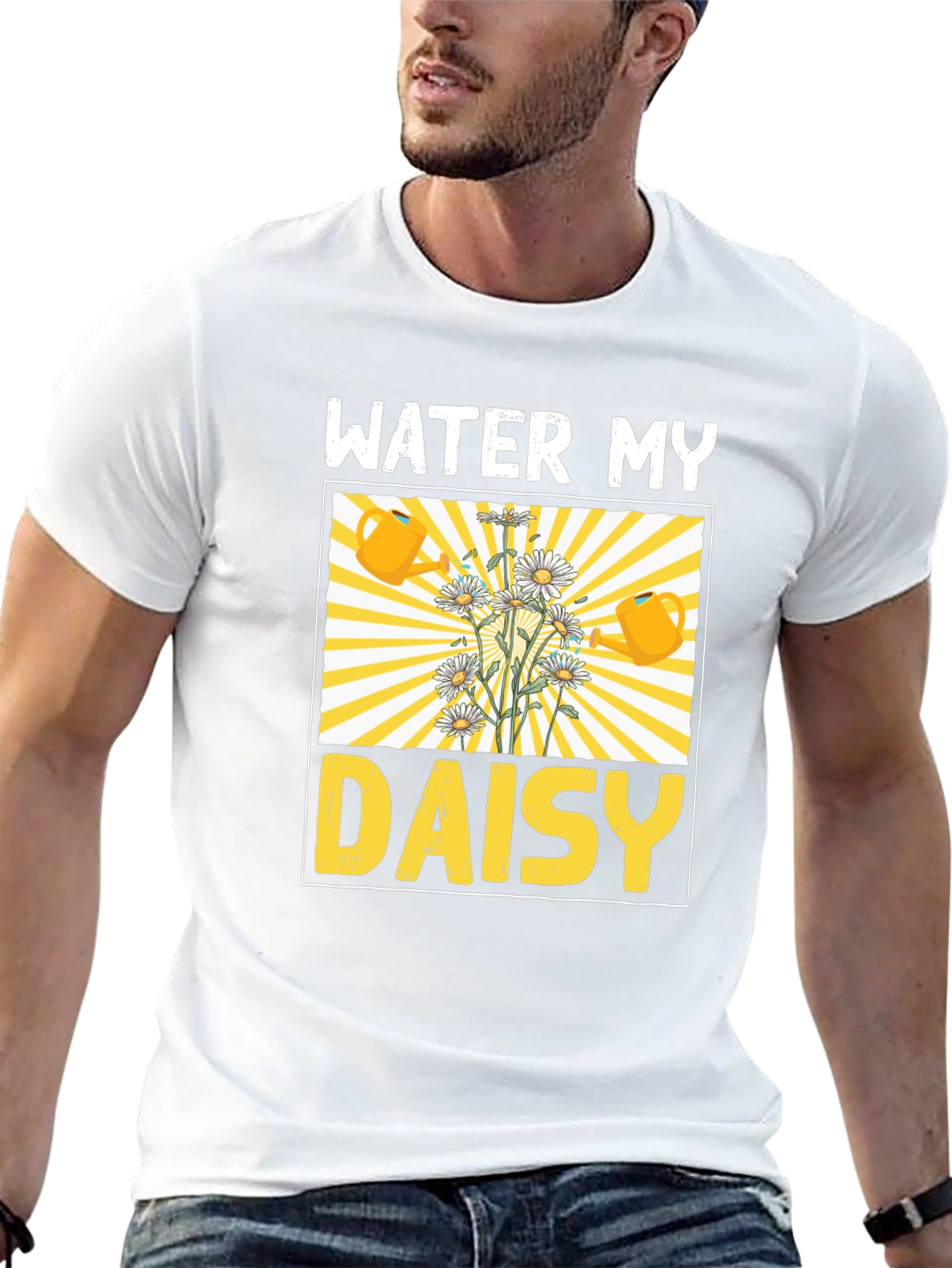 Water My Daisy Graphic T-Shirt - Gardening Tee