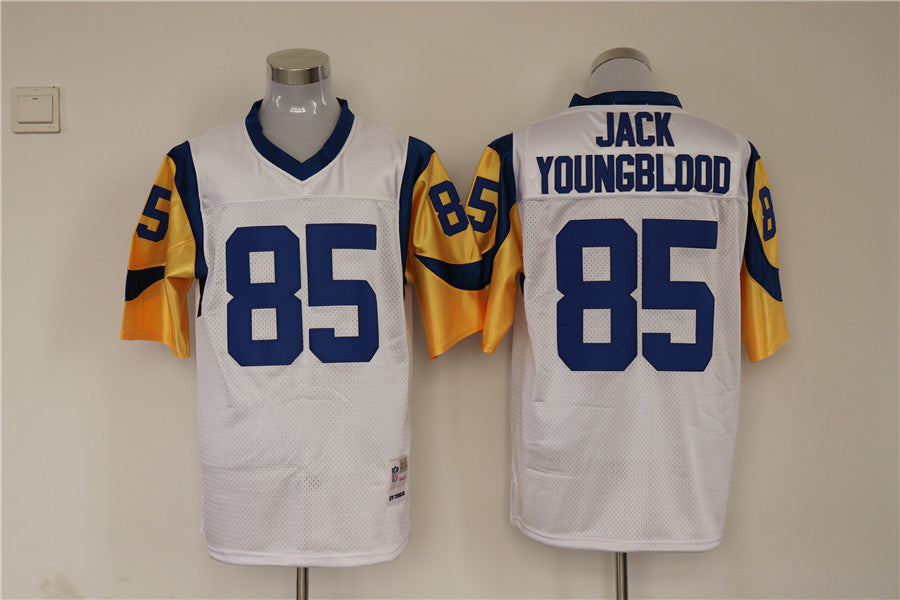 Men's San Louis Rams Jack Youngblood White Legacy Replica Jersey1