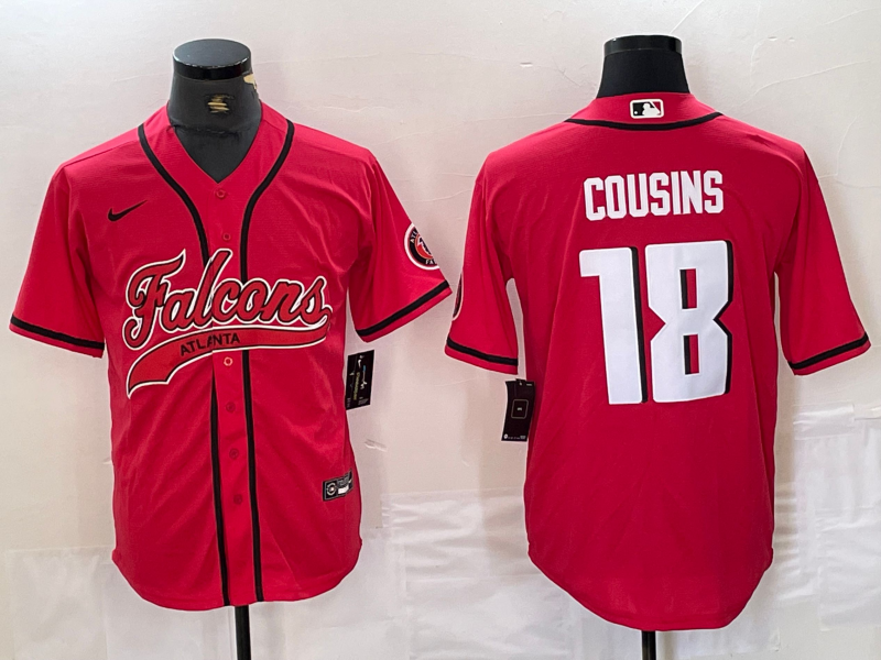 Men's Atlanta Falcons Kirk Cousins Red Player Jersey Joint Edition