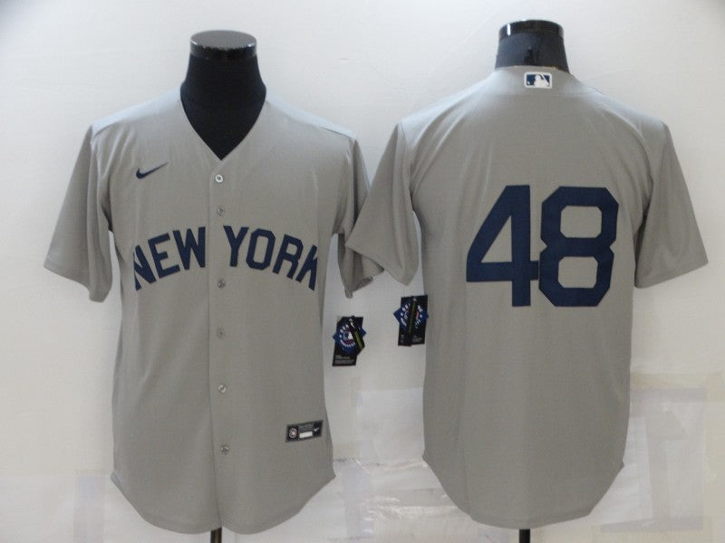 Men's New York Yankees Anthony Rizzo Gray Replica Player Name Jersey