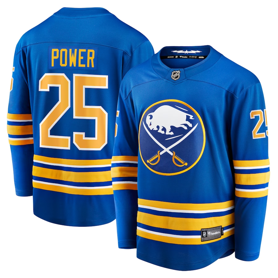 Men's Buffalo Sabres Owen Power Royal Replica Player Jersey