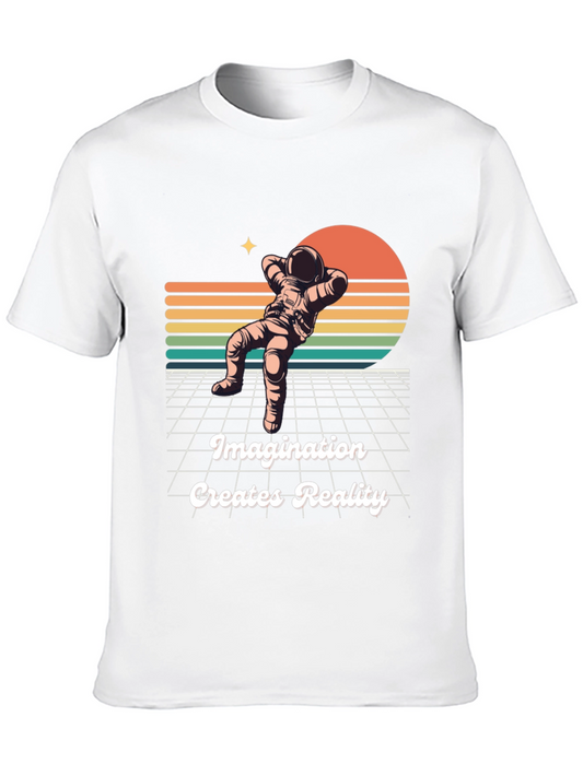 Imagination Creates Reality Astronaut T-Shirt