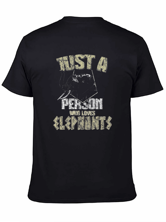 Just a Person Who Loves Elephants T-Shirt