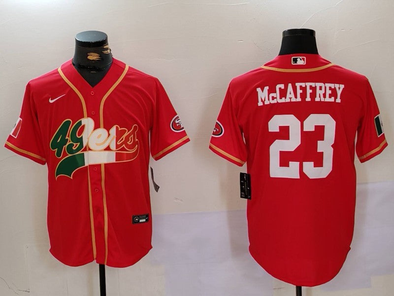 Men's San Francisco 49ers Christian McCaffrey Scarlet Game Jersey
