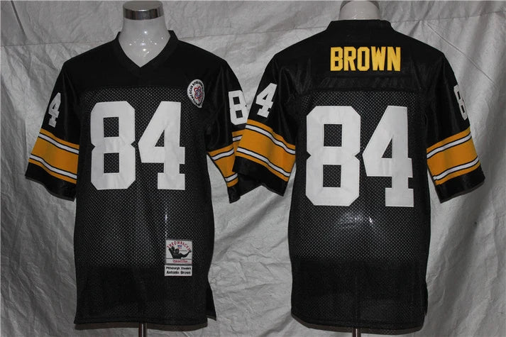 Men's Pittsburgh Steelers Antonio Brown Black Legacy Replica Jersey1