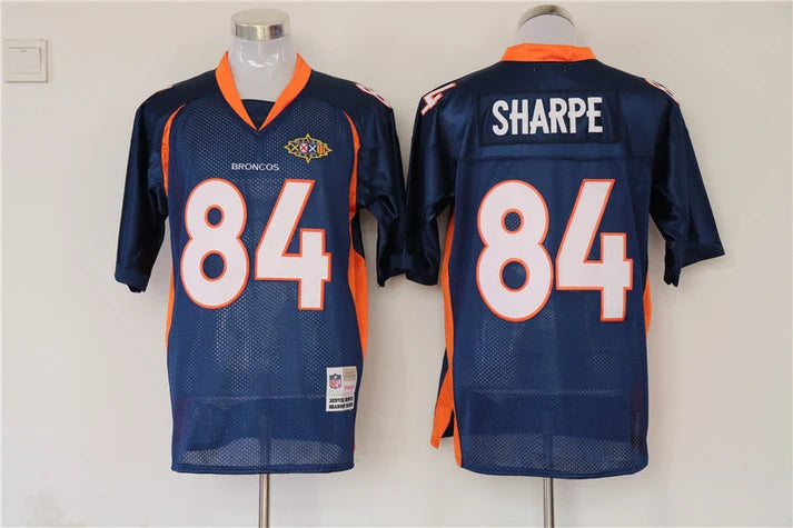 Men's Denver Broncos Shannon Sharpe Navy Legacy Replica Jersey