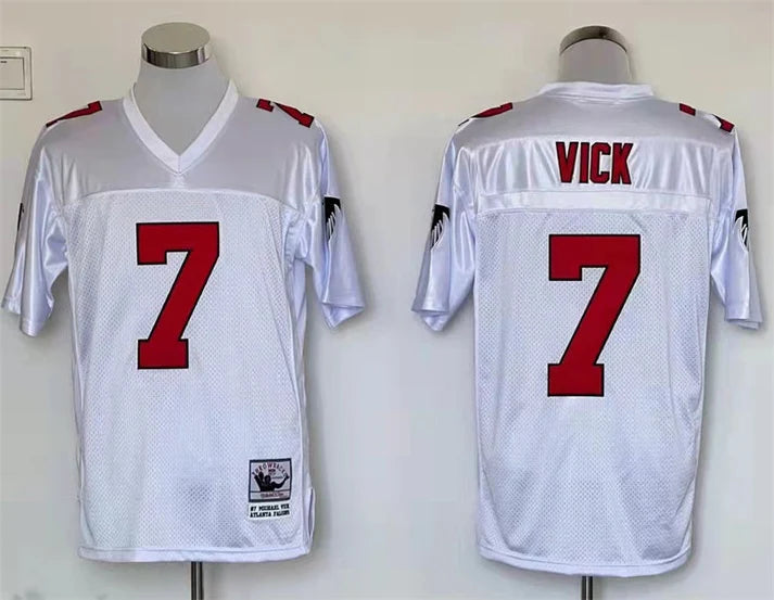 Men's Atlanta Falcons Michael Vick White Legacy Replica Jersey