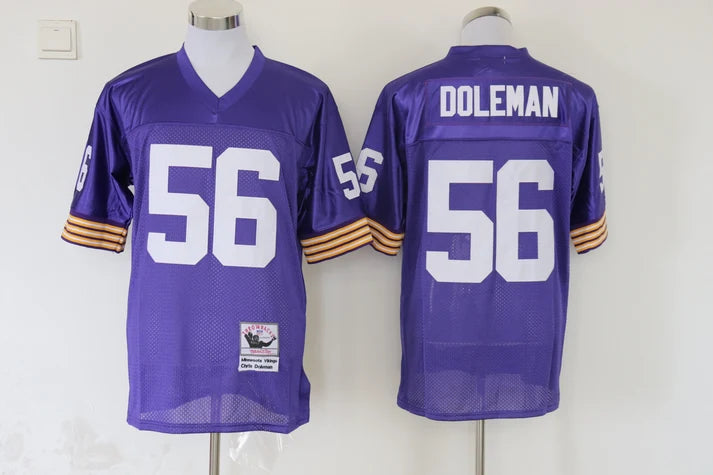 Men's Minnesota Vikings Chris Doleman Purple Legacy Replica Jersey