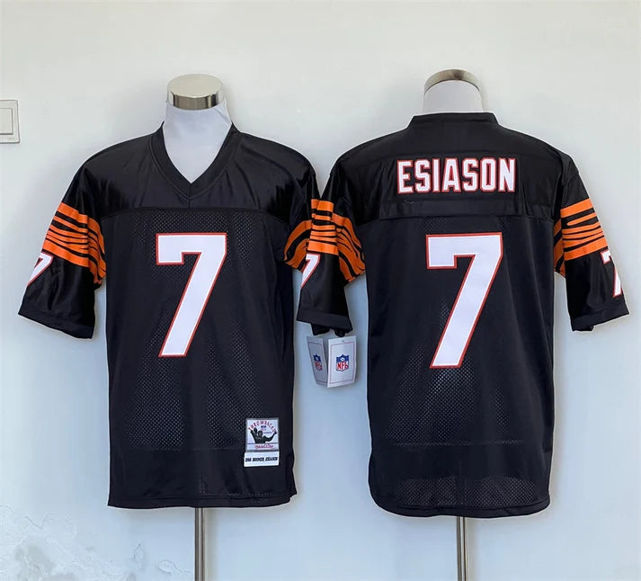 Men's Cincinnati Bengals Boomer Esiason Black Legacy Replica Jersey