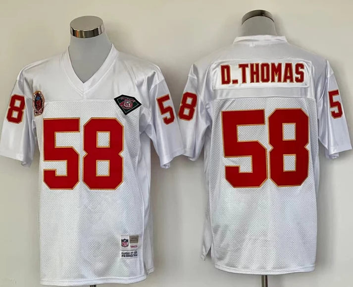 Men's Kansas City Chiefs Derrick Thomas White Legacy Replica Jersey