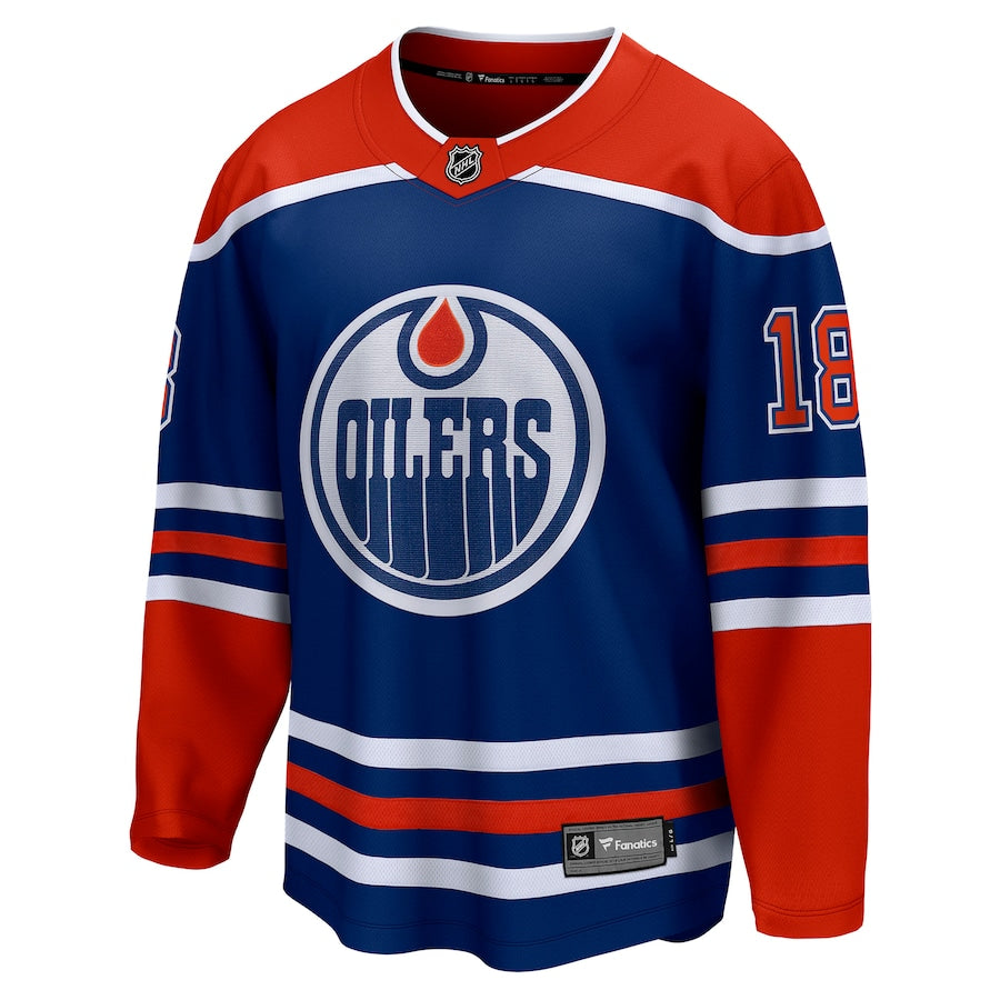 Zach Hyman Edmonton Oilers  Home Breakaway  Jersey - Royal