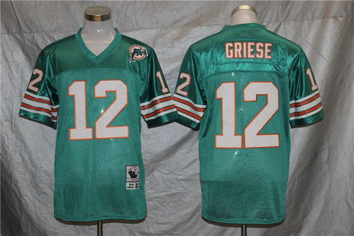 Men's Miami Dolphins Bob Griese Aqua Legacy Replica Jersey