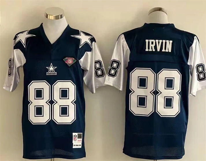 Men's Dallas Cowboys Michael Irvin Navy Legacy Replica Jersey