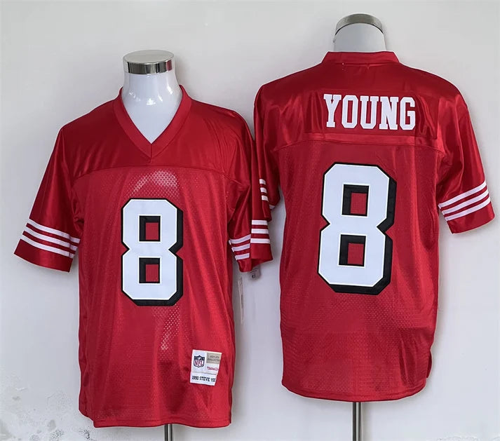 Men's San Francisco 49ers Steve Young Scarlet Legacy Replica Player Jersey