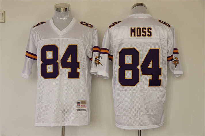 Men's Minnesota Vikings Randy Moss White Legacy Replica Jersey
