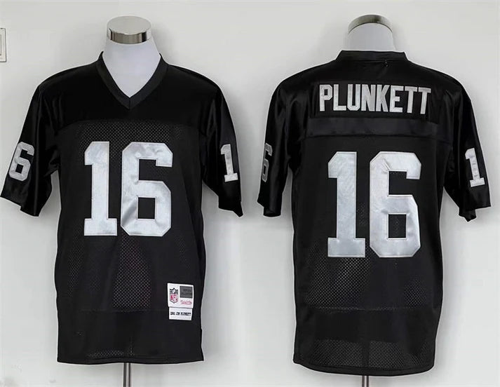 Men's Oakland Raiders Jim Plunkett Black Legacy Replica Jersey