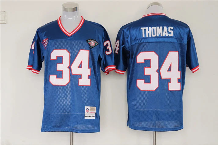 Men's Buffalo Bills Thurman Thomas Blue Legacy Replica Player Jersey
