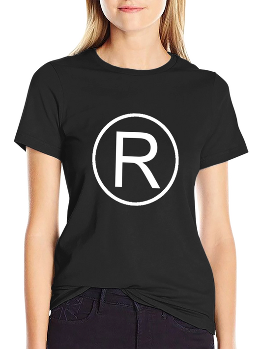 Letter R Graphic T-Shirt - Stylish Cotton Tee