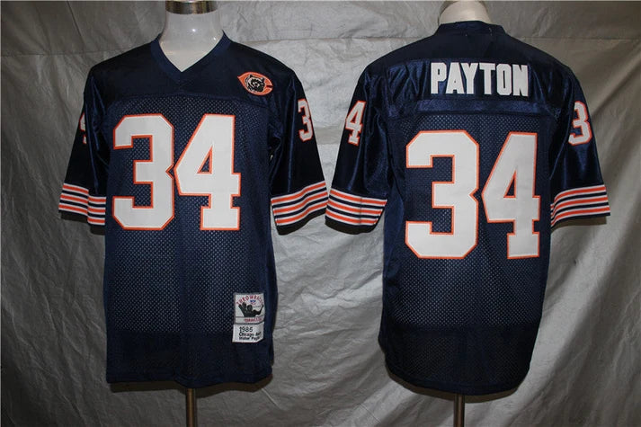 Men's Chicago Bears Walter Payton Navy Legacy Replica Player Jersey