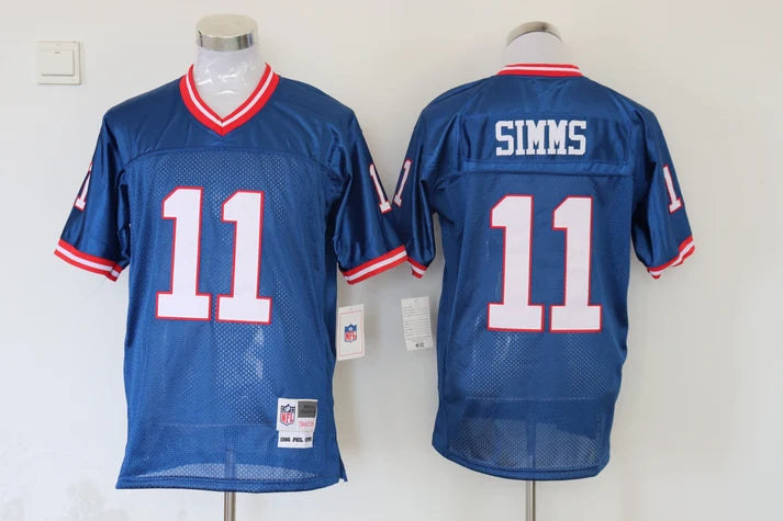 Men's New York Giants Phil Simms Royal Legacy Replica Jersey