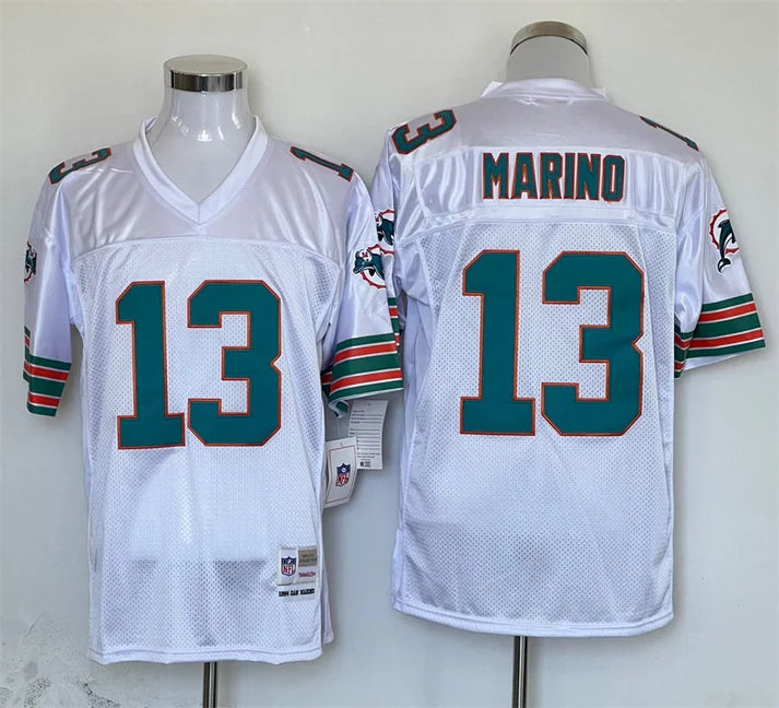 Men's Miami Dolphins Dan Marino White Legacy Replica Jersey1