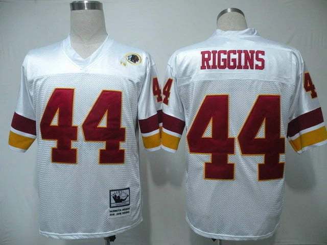 Men's Washington Redskins John Riggins White Legacy Replica Jersey