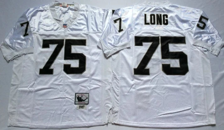 Men's Oakland Raiders Howie Long White Legacy Replica Jersey