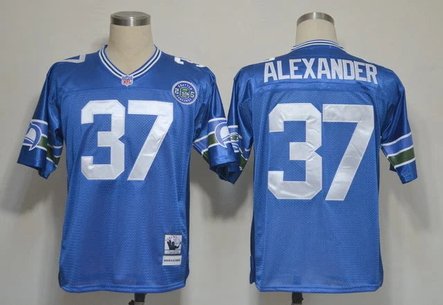 Men's Seattle Seahawks Shaun Alexander Royal Legacy Replica Jersey