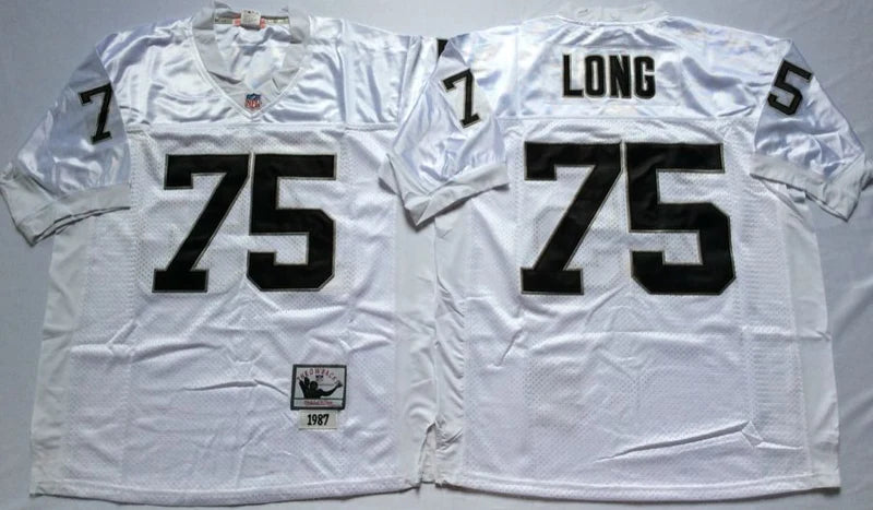 Men's Oakland Raiders Howie Long White Legacy Replica Jersey1